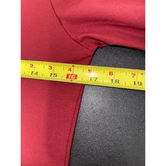 Pact NWT Fit And Flare Easy Dress V Neck Mini Cotton Burgundy Red Size Small - Picture 11 of 12